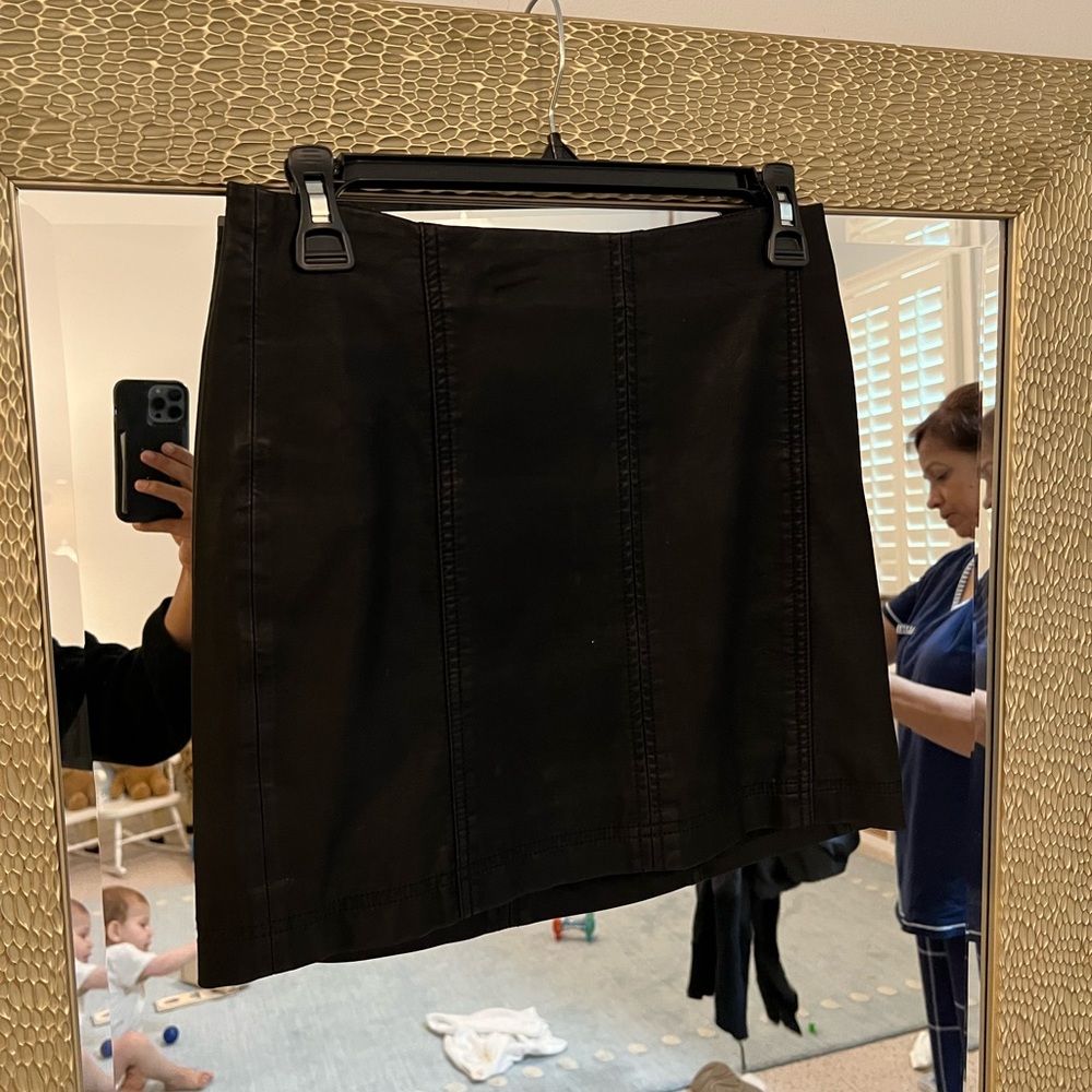 Black free people, leather skirt